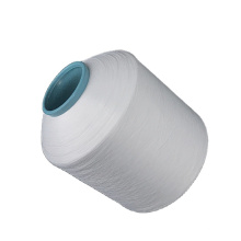 Manufacturer DTY weft semi dull SD 100D 100 denier white Z S twisted polyester dty yarn for weaving ribbon label